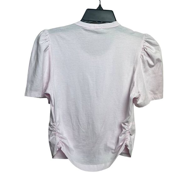 A.L.C. Pink Milo Puff Sleeve Tie T-Shirt Sz. XS - Picture 7 of 7